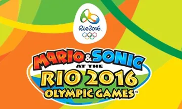 Mario & Sonic at the Rio 2016 Olympic Games (USA) (En,Fr,Es) screen shot title